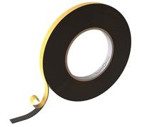 Lumonic 10m EPDM Bande d'étanchéité autocollante 10mm x 1mm I Bande pour fenêtres et portes I Joint de fenêtre porte caoutchouc pour protection contre le froid