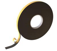 Lumonic 10m EPDM Bande d'étanchéité autocollante 15mm x 3mm I Bande pour fenêtres et portes I Joint de fenêtre porte caoutchouc pour protection contre le froid
