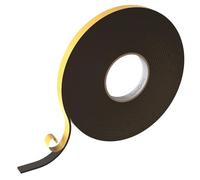 Lumonic 10m EPDM Bande d'étanchéité autocollante 15mm x 4mm I Bande pour fenêtres et portes I Joint de fenêtre porte caoutchouc pour protection contre le froid