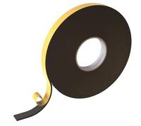 Lumonic 10m EPDM Bande d'étanchéité autocollante 20mm x 3mm I Bande pour fenêtres et portes I Joint de fenêtre porte caoutchouc pour protection contre le froid
