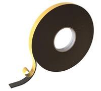 Lumonic 10m EPDM Bande d'étanchéité autocollante 20mm x 4mm I Bande pour fenêtres et portes I Joint de fenêtre porte caoutchouc pour protection contre le froid