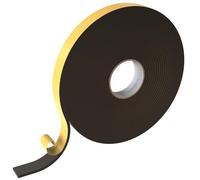 Lumonic 10m EPDM Bande d'étanchéité autocollante 30mm x 5mm I Bande pour fenêtres et portes I Joint de fenêtre porte caoutchouc pour protection contre le froid