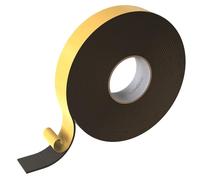 Lumonic 10m EPDM Bande d'étanchéité autocollante 40mm x 3mm I Bande pour fenêtres et portes I Joint de fenêtre porte caoutchouc pour protection contre le froid