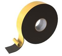 Lumonic 10m EPDM Bande d'étanchéité autocollante 50mm x 2mm I Bande pour fenêtres et portes I Joint de fenêtre porte caoutchouc pour protection contre le froid