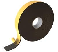 Lumonic 10m EPDM Bande d'étanchéité autocollante 50mm x 5mm I Bande pour fenêtres et portes I Joint de fenêtre porte caoutchouc pour protection contre le froid