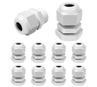 Lumonic 10x presse-étoupe M16 PG9 IP67 métrique d5-9mm I Passe-câble étanche en gris I Raccords, passage de tuyau M16 PG9