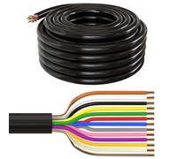 Lumonic 1m FLRYY Câble de véhicule 13x1,5mm² Noir | 13 Fils | Câble de remorque | câble Automobile multiconducteur | Résistant aux huiles et aux carburants, Ignifuge | Basse Tension