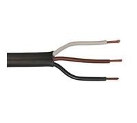 Lumonic 20m FLYY-FL Câble de véhicule 3x1,5mm² Noir | 3 Fils | Câble de remorque | câble Automobile multiconducteur et Plat | Résistant aux huiles et aux carburants, Ignifuge | Basse Tension