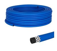 Lumonic 50m Tuyau d'air comprimé I 6mm I flexible, résistant à l'abrasion et renforcé par du tissu I Air comprimé I Tuyau d'eau I Tuyau en PVC jusqu'à 20 bar