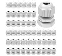 Lumonic 50x presse-étoupe M16 IP67 métrique d5-9mm I Passe-câble étanche en gris I Raccords, passage de tuyau M16