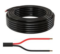 Lumonic 5m FLRYY Câble de véhicule 2x1,5mm² Noir | 2 Fils | Câble de remorque | câble Automobile multiconducteur | Résistant aux huiles et aux carburants, Ignifuge | Basse Tension