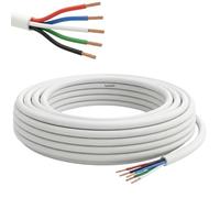 Lumonic 5x0,34mm² RGBW LED Ligne de contrôle 10m | câble gainé 5 fils flexible | LiYY Extension, Câble d'alimentation, Câble d'alimentation LED, Câble de commande