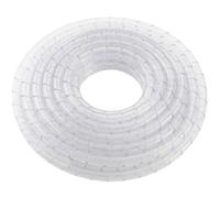 Lumonic Bande en Spirale 24mm Transparent | 5m | Gaine pour câble 20-130mm | Flexible, Robuste & découpable | Bureau, Automobile, Industrie