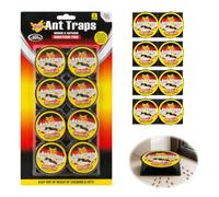 Lumoryx Lot de 8 Pièces Piège Anti Fourmis Intérieur et Extérieur | Boîte d'Appât Gel puissante pour éliminer la fourmilière, Action Rapide et Protection Durable, sûr pour Toute la Famille