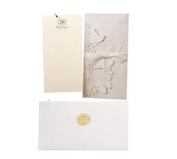 LuMOUzhou Enveloppe d'invitation d'invitation de mariage Carte d'invitation de mariage en forme de cœur d'amour, toutes occasions, multicolore, 5 ou 10 pièces(One Set White,One Size)