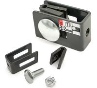 LUN FIX Fixation Grillage Rigide, 4-5mm Graphite, Cavalier Cloture, 1 Clip | Raccord Mural Universel, Connexion Panneau, Connecteur Poteau, Support Fil Métallique, Clips Avec Visserie, Montage Complet