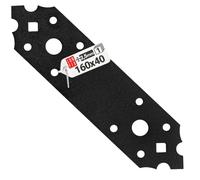 LUN FIX Plaque Perforée Noir 160x40x2,5 mm, 1 Pièce, Fer Plat Acier | Connecteur Metal Acier Galvanisé, Equerre Plate Fixation Bois, Support Etagere, Assemblage Meuble, Réparation Bois