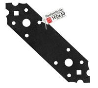 LUN FIX Plaque Perforée Noir 160x40x2,5 mm, 10 Pièces, Connecteur Metal Acier Galvanisé, Equerre Plate Fixation Bois, Fer Plat Acier, Support Etagere, Assemblage Meuble, Réparation Bois