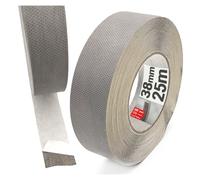 Lun Fix Ruban adhésif étanche 38mm x 25m pour plaques alvéolaires, câbles | scotch tissu anti-moisissure, filtre d'extrémité, ruban isolant gris double paroi, chatterton extérieur haute température