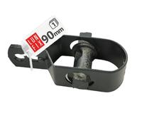 LUN FIX Tendeur Grillage 90mm Gris pour Fil De Fer Clôture, Câble Acier | Plastifié, Grillage Pour Jardin, Installation Corde À Linge Extérieur, Fil Barbelé, Corde De Tension, Tendeurs
