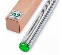 Lun Fix Tige filetée M24 1 mètre en acier inoxydable A2 V2A DIN 976 avec filetage complet découpable pour construction en métal, construction en bois, montage, extérieur