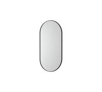 Luna miroir ovale avec cadre noir et éclairage d’ambiance led 900x450mm - ROCA A812428000