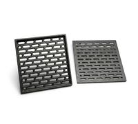 LUNA WAY CAST IRON - Grille en Fonte pour Cheminée et Poêle | Ventilation et Décendrage | Résistance Haute Température | Compatible Insert | Gris, 25x25 cm, Fer et Fonte