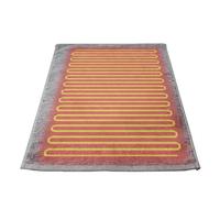 Lunaobrik Surmatelas chauffant électrique - 4 réglages de température, chauffe-matelas avec minuterie, surmatelas électrique chauffant - pour la maison, le dortoir, l'appartement, les voyages, les
