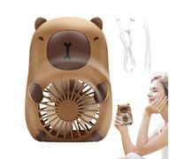 Lunaobrik Ventilateur tenu à la main, ventilateur de poche - Ventilateur portable pour petite main | Refroidisseur de nourriture à 3 vitesses, refroidissement par air, accessoires cool pour les