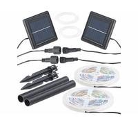 Lunartec 2 bandes à LED solaires 900 LED 3 m - RVB