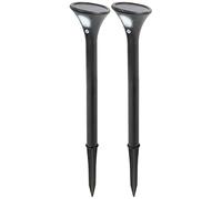 Lunartec 2 bornes lumineuses solaires avec capteur de mouvement - blanc froid