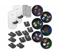 Lunartec 2 bougies à LED avec projection de motifs de Noël