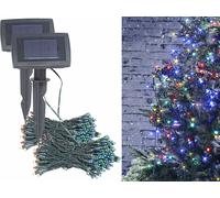 Lunartec 2 guirlandes lumineuses solaires pour extérieur - 4 couleurs - 10 m