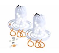 Lunartec 2 tubes lumineux d'extérieur USB avec 90 LED - 3 m - Blanc lumière du jour