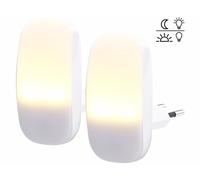 Lunartec 2 veilleuses à LED avec détecteur d'obscurité 1 lm, 0,25 W