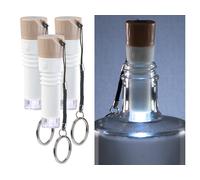 Lunartec 3 bouchons lumineux rechargeables - Lumière blanche