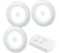 Lunartec 3 spots à LED UBL-16.w – COB 120 lm – Télécommande & Minuterie