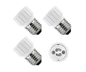 Lunartec 4 convertisseurs de douilles - Culot E27 vers ampoule GU10