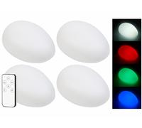 Lunartec 4 galets lumineux solaires à LED RVBB télécommandés