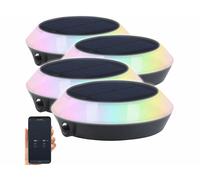 Lunartec 4 lampes solaires d'extérieur connectées et détecteur de mouvement