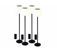 Lunartec 4 lampes sur pied solaires télécommandées LED CCT
