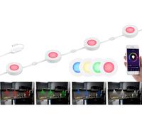 Lunartec 4 spots à LED RVBB encastrables connectés supplémentaires pour système ULA-100