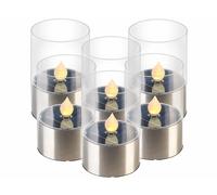 Lunartec 6 photophores solaires "Lucy" avec LED effet flamme