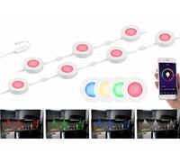 Lunartec 7 spots à LED RVBB encastrables connectés ULA-100