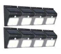 Lunartec 8 appliques murales solaires LED 100 lm WL-100.solar avec détecteur de mouvement