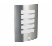 Lunartec Applique murale d'extérieur culot E27 avec détecteur de mouvement - coloris argent