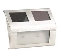 Lunartec Applique solaire d'extérieur en acier inoxydable 16 lm, 0,24 W
