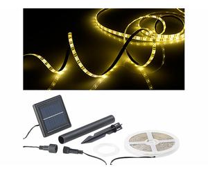 Lunartec Bande à LED solaire 180 LED 3 m - Blanc chaud