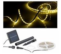 Lunartec : Bande à LED solaire 180 LED 3 m - Blanc chaud Blanc Chaud G