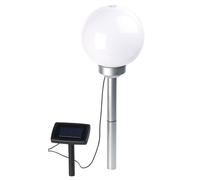 Lunartec Borne lumineuse sphérique à LED Ø 20 cm avec effet lumineux rotatif & piquet